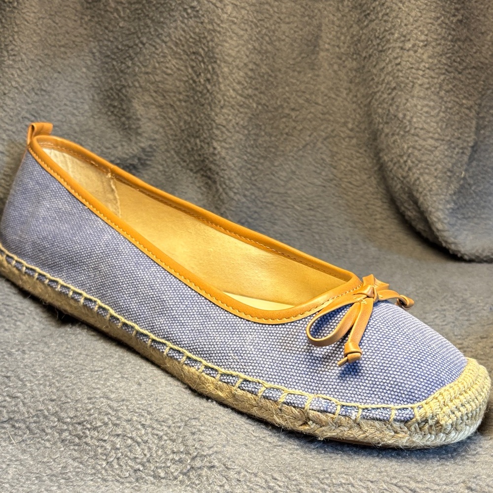 Franco Sarto Blue and Tan Espadrilles - Picture 5 of 8